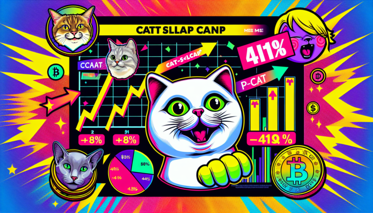 Подробнее о статье Cat Meme Coin Catslap Surges 41% Amid Market Decline