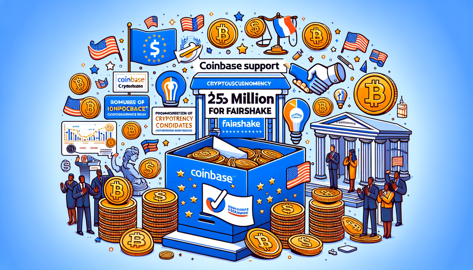 Вы сейчас просматриваете Coinbase Invests $25M in Fairshake for Pro-Crypto Candidates 2026