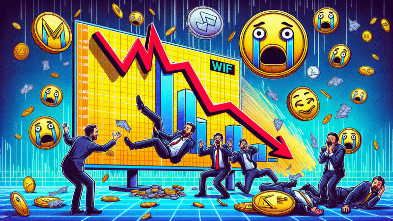 WIF Token Plummets Under $1 Amid Memecoin Market Panic